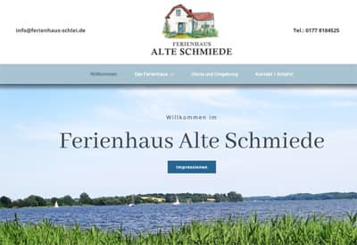 Ferienhaus an der Schlei - Alte Schmiede / Webdesign