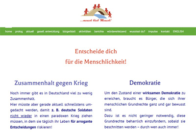 …mensch bleib Mensch! e.V. / Webdesign